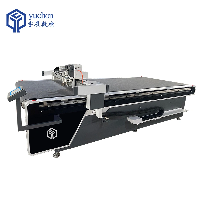 Yuchen CNC Computerized Fabric Garment Cloth Strip Knife Cutting Machine for Mass Production