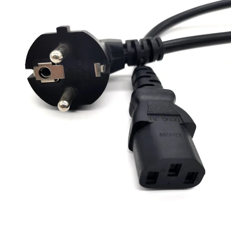 VDE Approval European 3 Pin Power Cord with C13 Wire Tail End H03VV-F H05VV-F