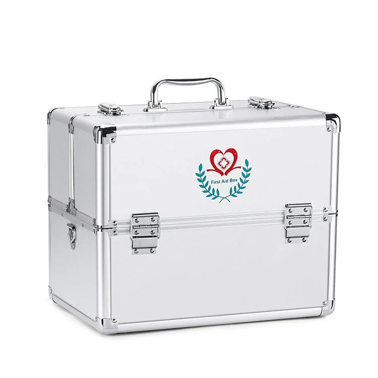 Factory Customized a Gunsite Trauma Aluminum First Aid Kit Box Home Hospital Use First Aid Case with Clear Glass