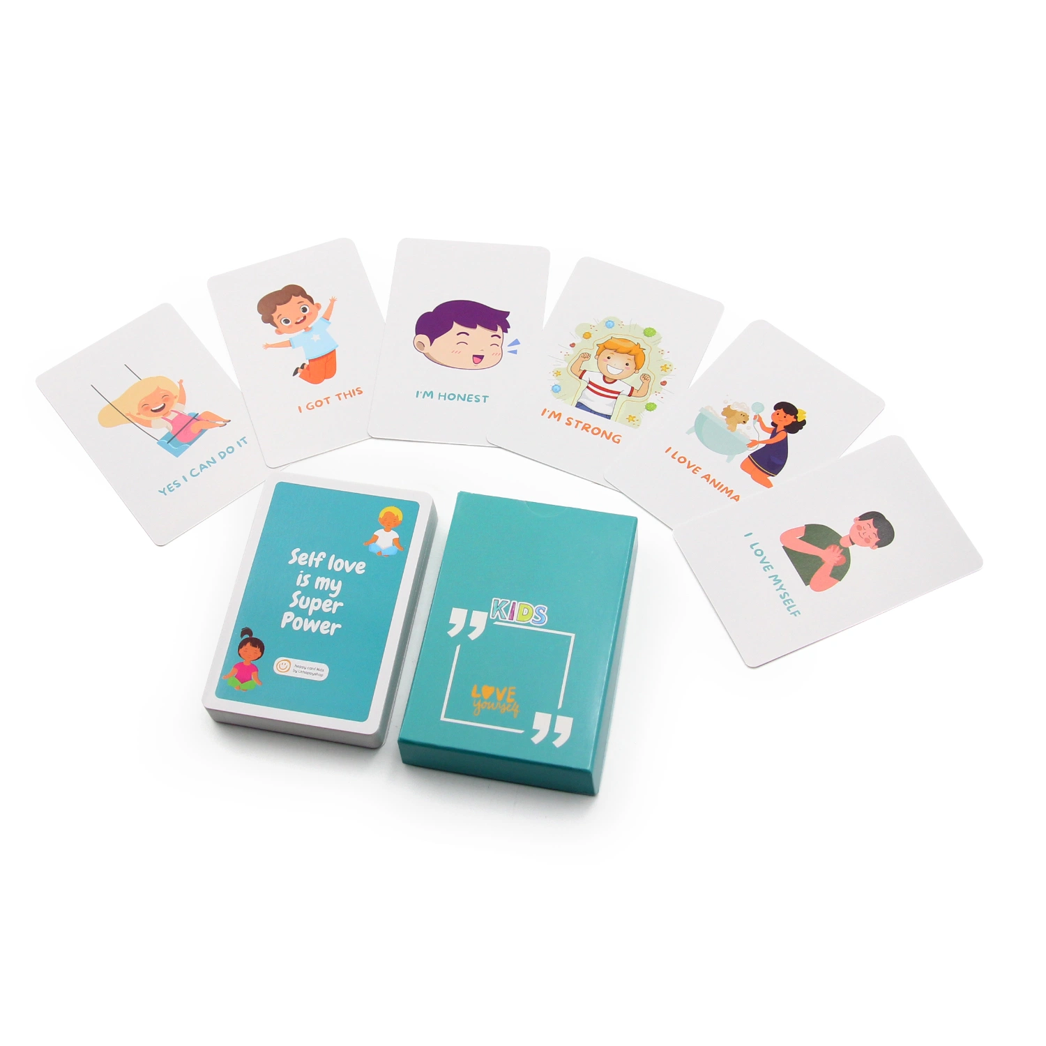 Precio de fábrica de envases de alta calidad personalizado juego de niños Niños de la tarjeta Flash Cartas tarjetas de papel