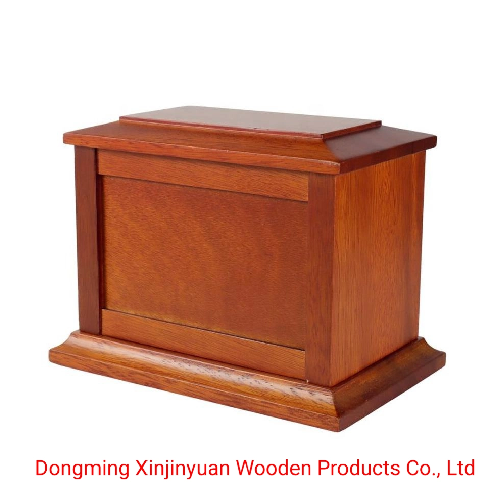 Custom Wood Pet Cremation Urn Wooden Box Animal Casket with Photo