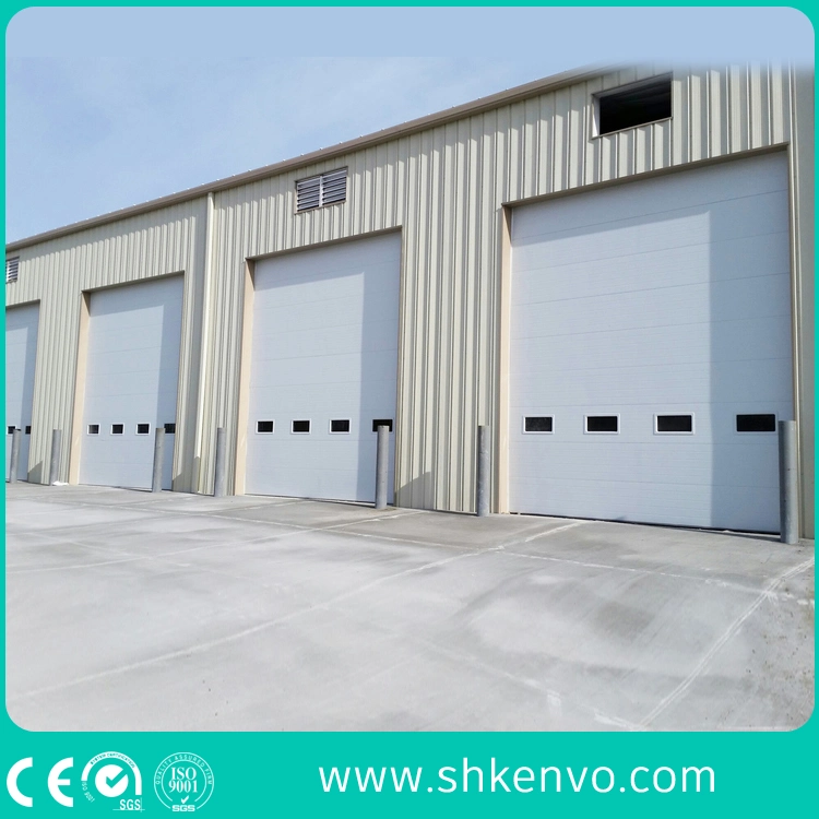 Industrial Automatic Overhead Steel Thermal Insulated Vertical Lifting Roll up Metal Exterior Garage or Sectional Door for Warehouse and Loading Docks