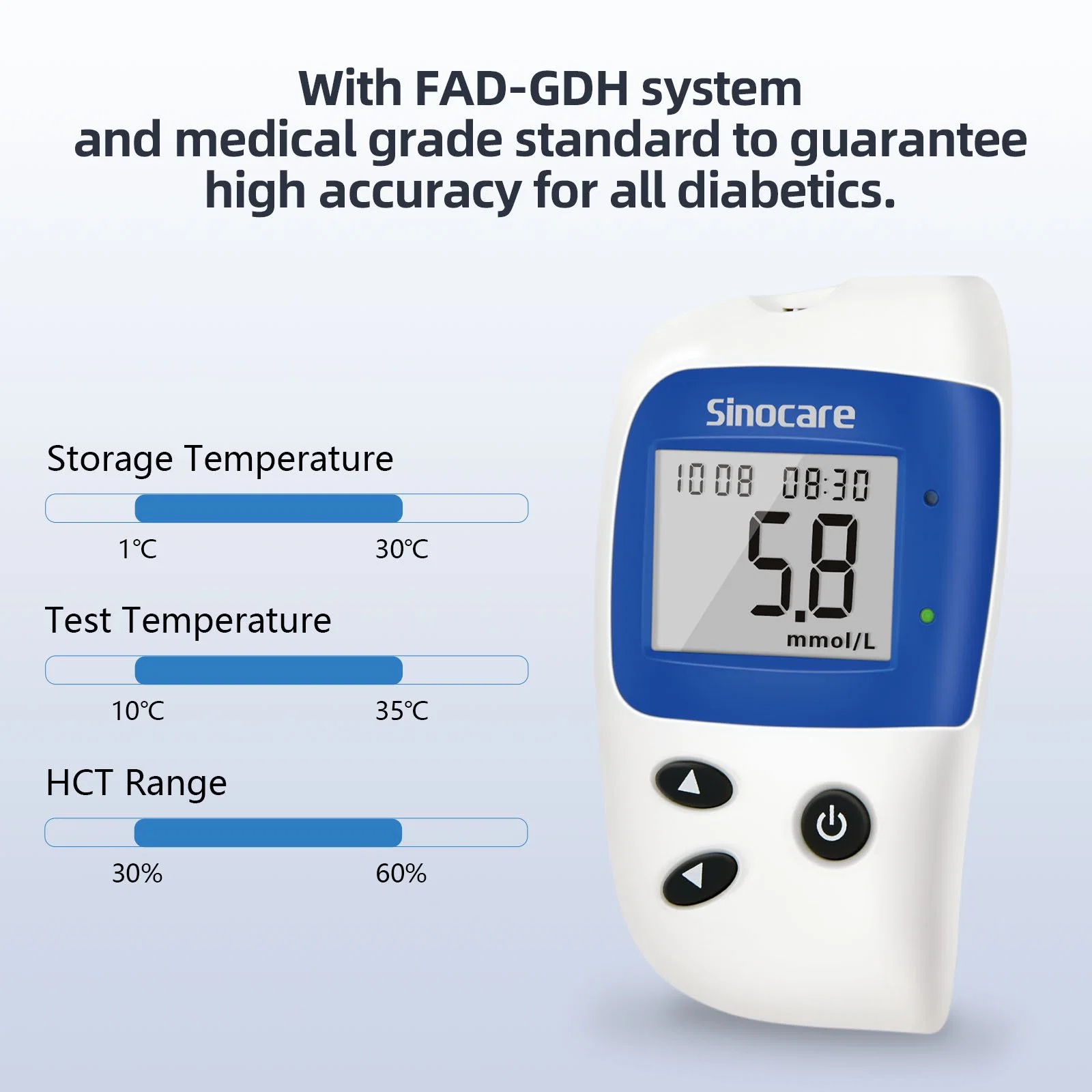 Sinocare Blood Glucose Meter Hot Selling Blood Glucose Monitor Sensor Digital Continuos Glucose Monitoring