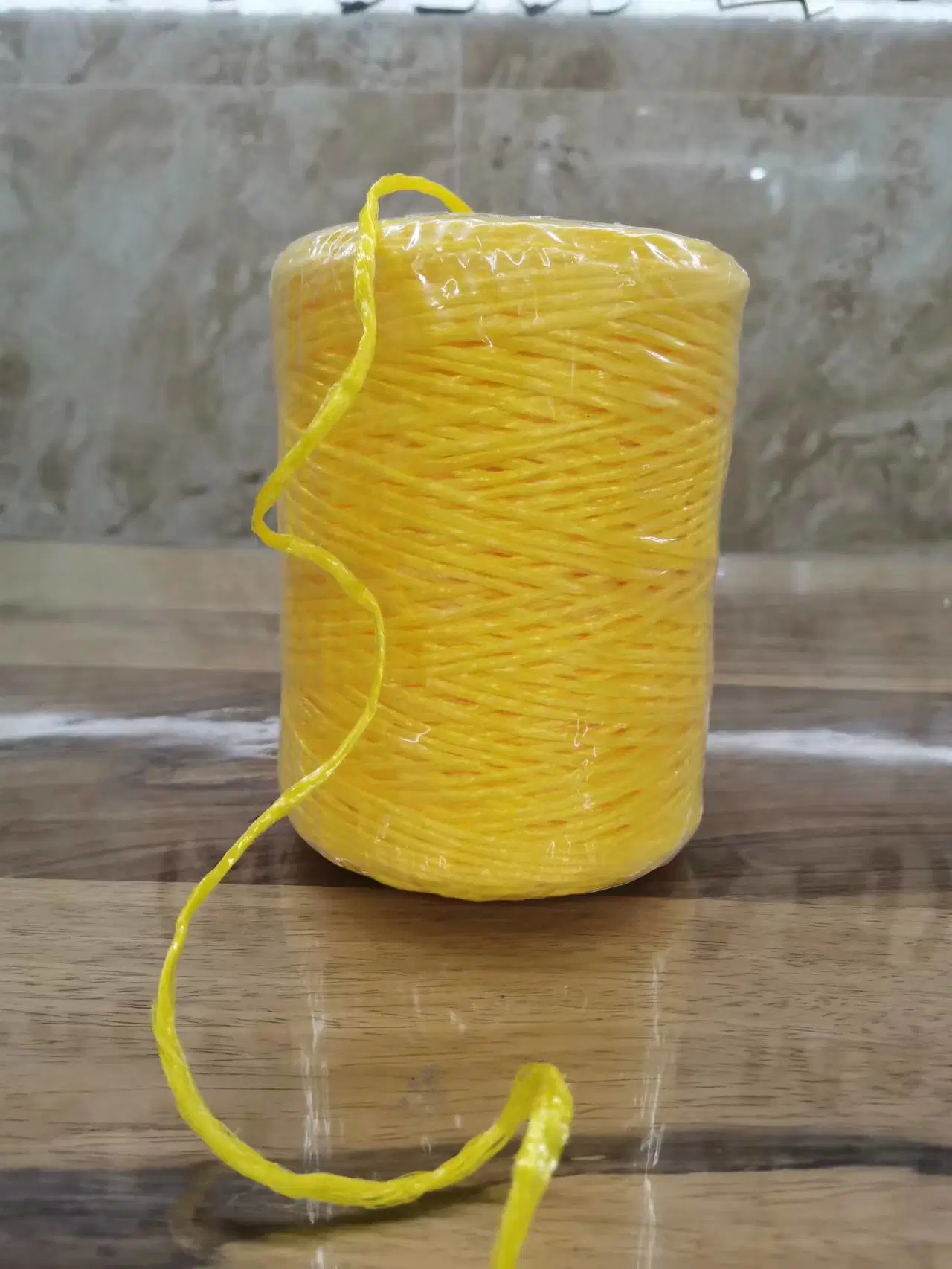 Quality African Yellow 2mm PP Baler Rope Twine 250g- 2000g Fibrillated Tomato Twisted Packing Twine