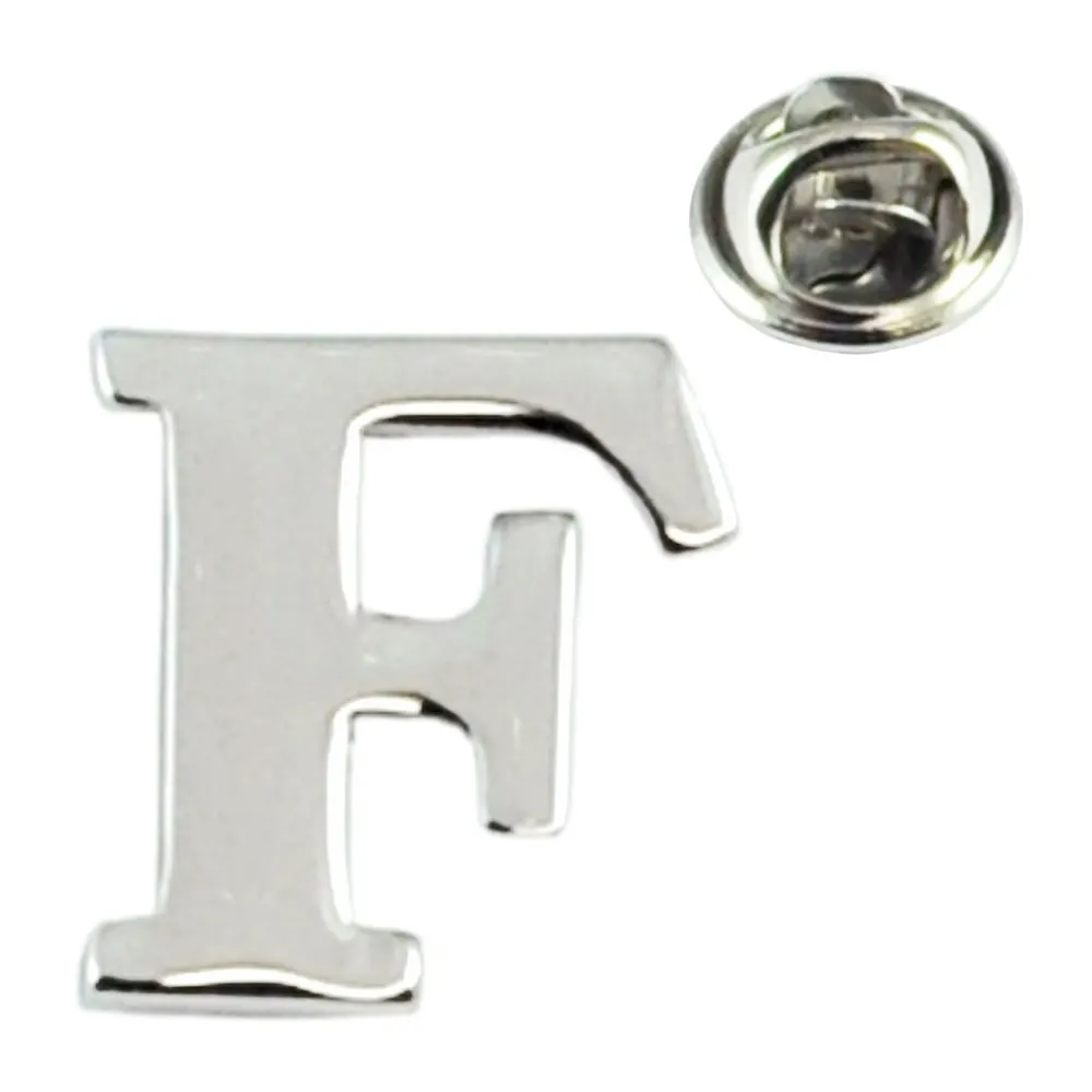 Fabricación Metal PIN Badge China Mayoreo Custom Alphabet Letter Badges