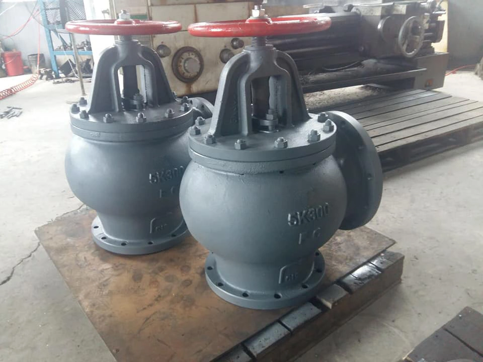 Angle Check Valve JIS F7354 Cast Iron Marine Valve 5K with High quality/High cost performance 