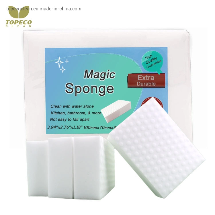 Topecco Most Selling High Density Durable Magic Melamine Sponge for Car Household Cleaning