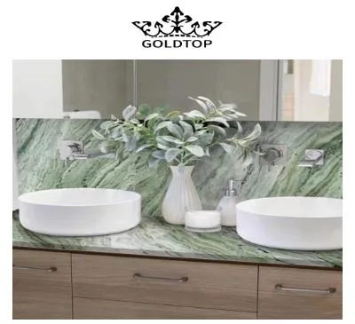 Hot Sales Retro Natural Stone Green Cold Ice Jade Marble for Villa Countertops