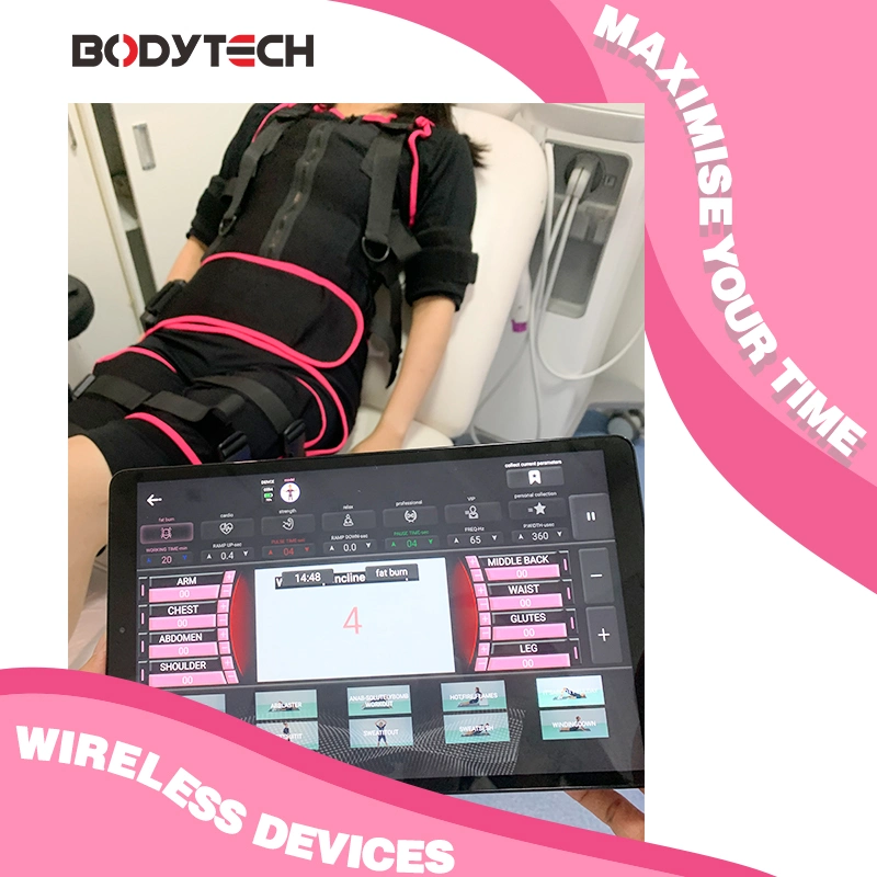 Bodytech Beauty Salon Device Consumption Calorie EMS Session Suit Lymphatic Detox EMS Beauty Slimming Vest