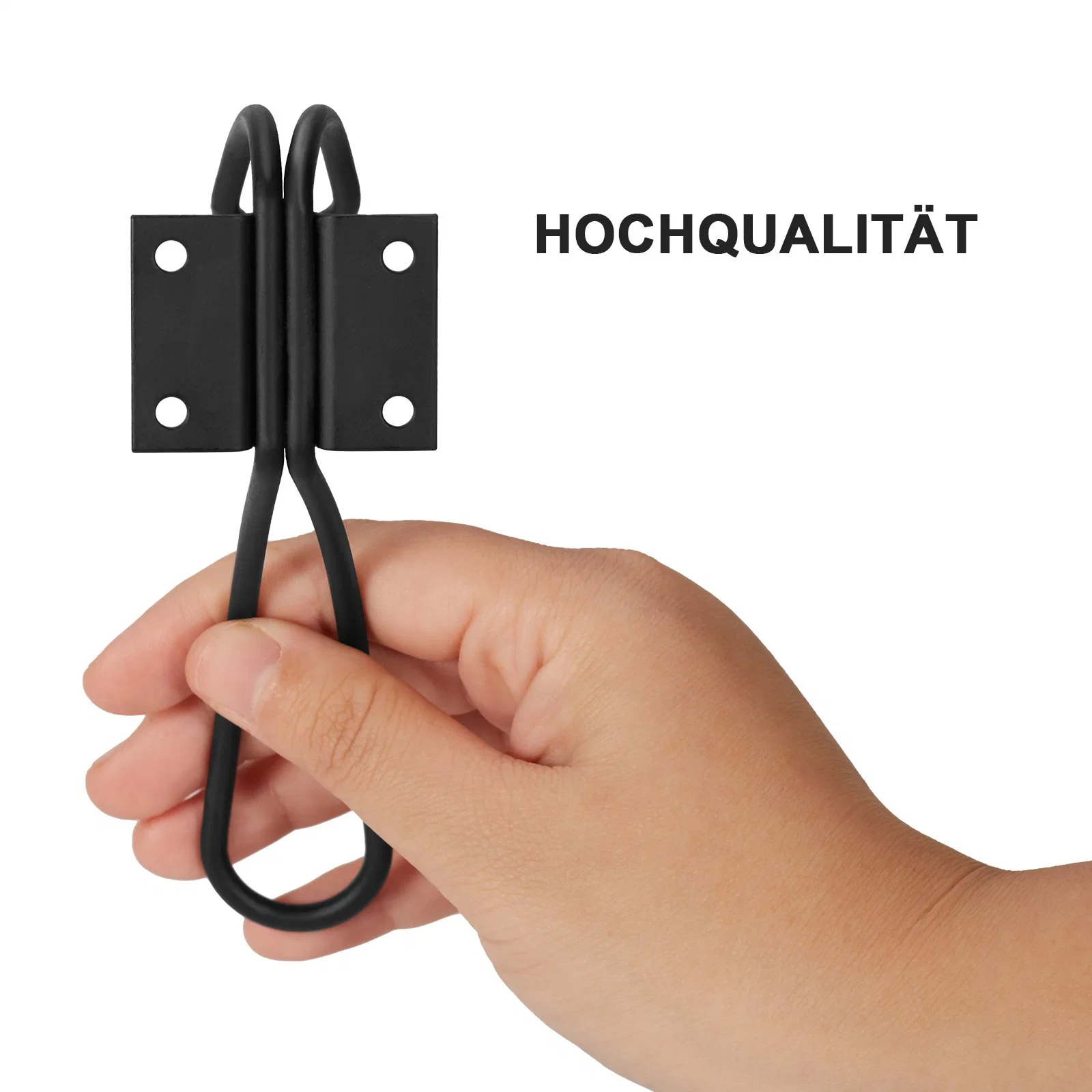 4.0 Wire Black Metal Hook