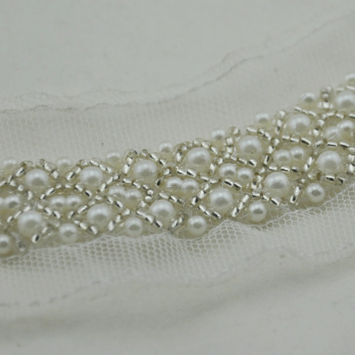 Beaded Pearl Neck Trimming Garment Accessories for Dress