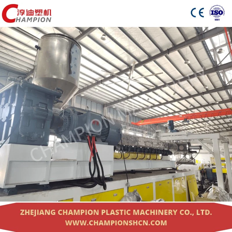 Champion Factory Direct Sale PP/PS/PET Sheet Single or Twin Screw Extrusion Line/Plastic Extruder Machinery Highly Capacity Production Line