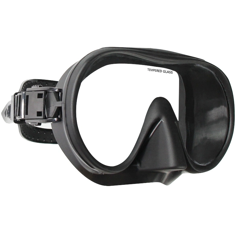 Factory Low Volume Tempered Glass Lens Wide View Snorkel Diving Mask