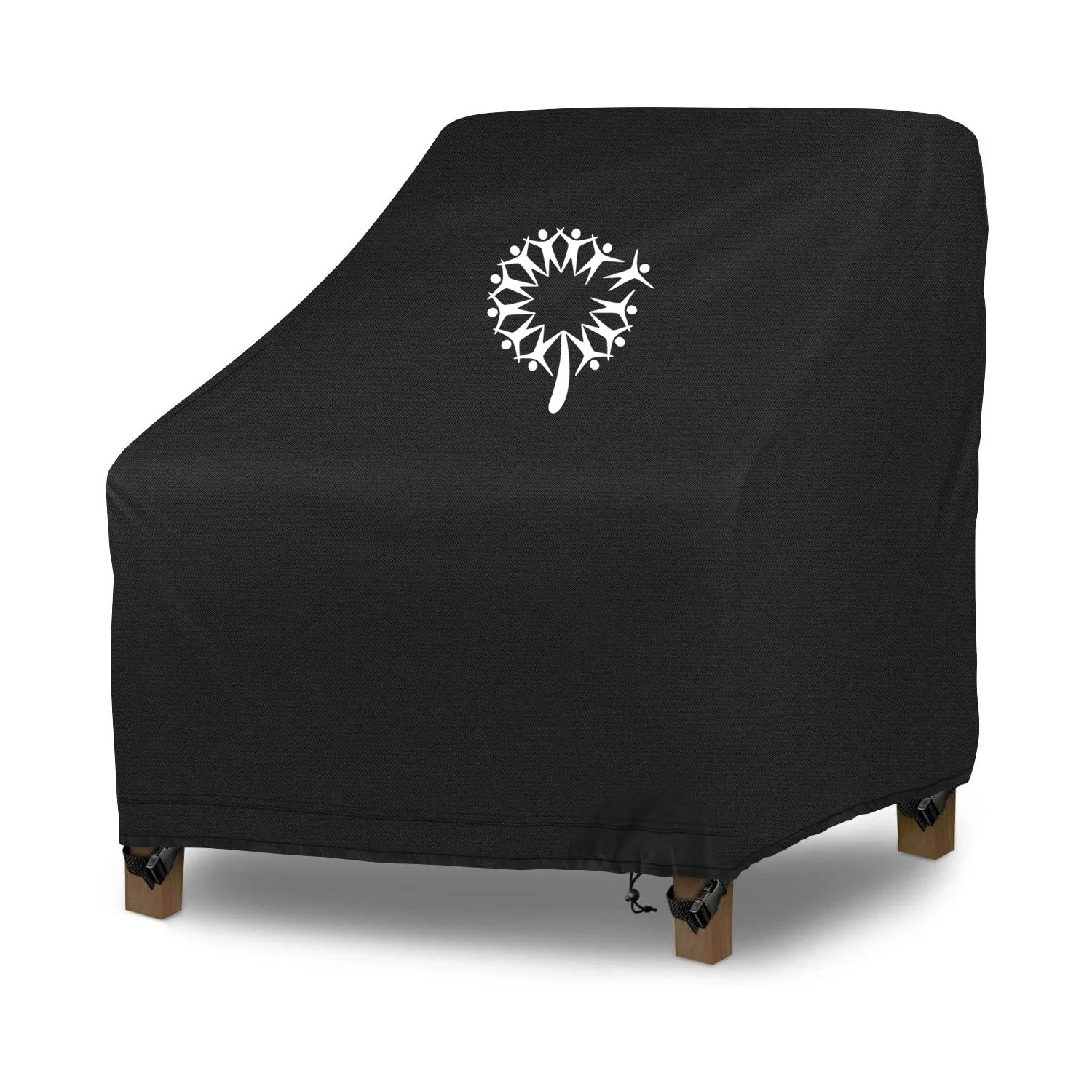 Mobiliário impermeável ao ar livre Capa Cadeira Pátio resistente a UV abrange Cadeira de grama