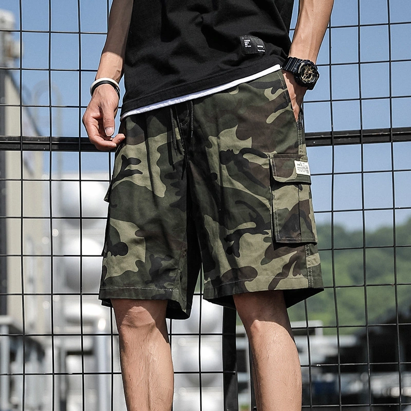 Factory Custom Leisure Boys Pants Men Cool Loose Camouflage Sports Contrast Color Pants