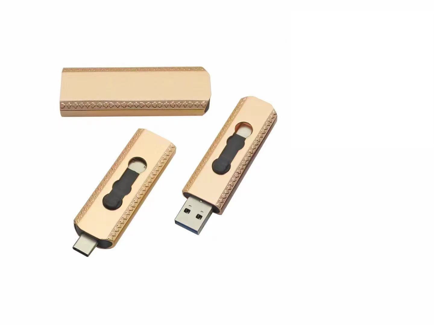 2021 Новые металлические OTG флэш-накопитель USB для типа C ПК устройства компьютера