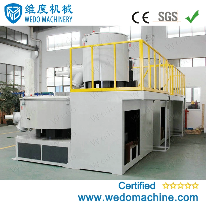 Fully Automatic Plastic Heating Cooling Mixer High Speed PVC Raw Materials Hot Cold Mixing Machine Units