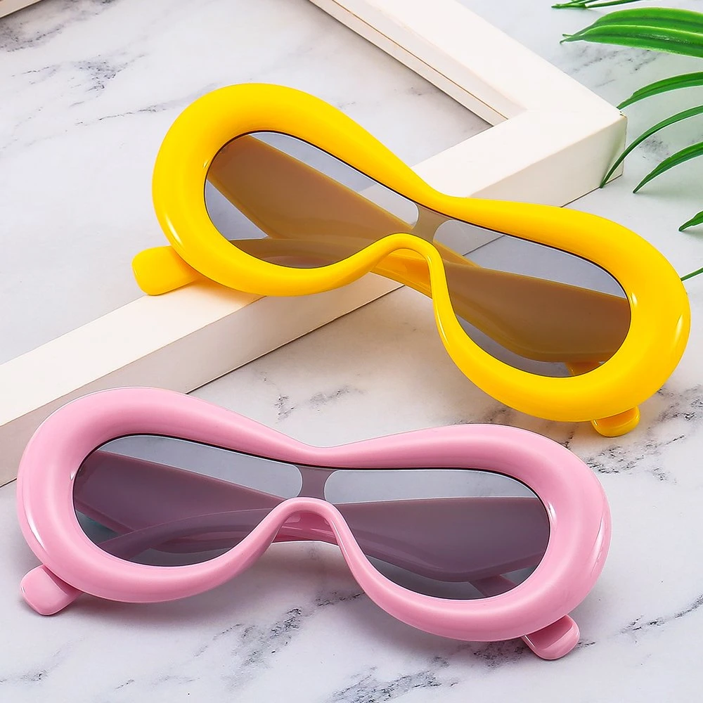 Fashion Triangle Cat Eye High Quality Beach Plastic Cute Sexy Hip Hop Cat Eye Sunglasses Lentes De Sol Gafas Inflatable Sunglass