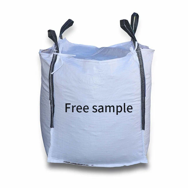 1000kg 1200kg Super Sack Blanco Color PP tejido FIBC Jumbo Bolsas grandes a granel para la venta alimento de pescado de cerdo de pollo de fertilizante Guarnición de maíz de grano de la comida