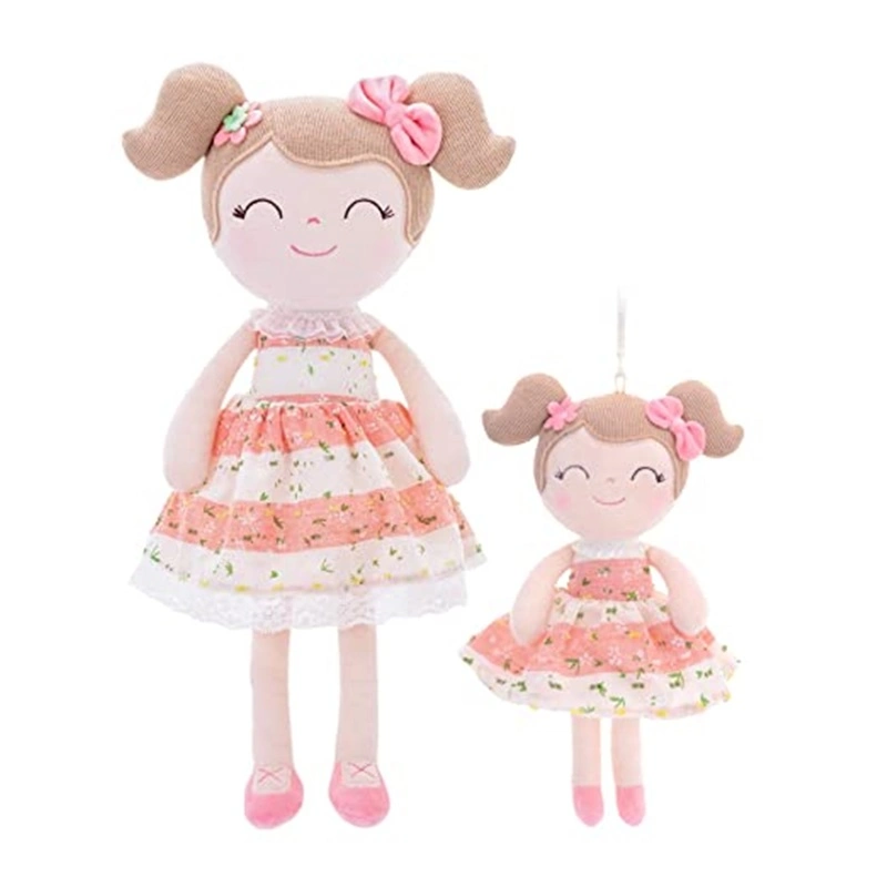 Baby Puppe Mädchen Geschenke Spielzeug Rag Puppen Plüsch Spielzeug Weich Frühling Mädchen Rosa