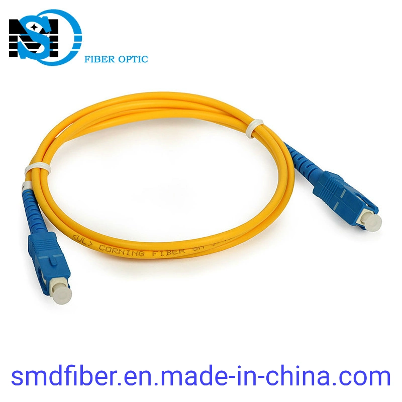 Fiber Optic OS2 LSZH PVC Ofnr Sx Sm Sc/Upc Connector Cable