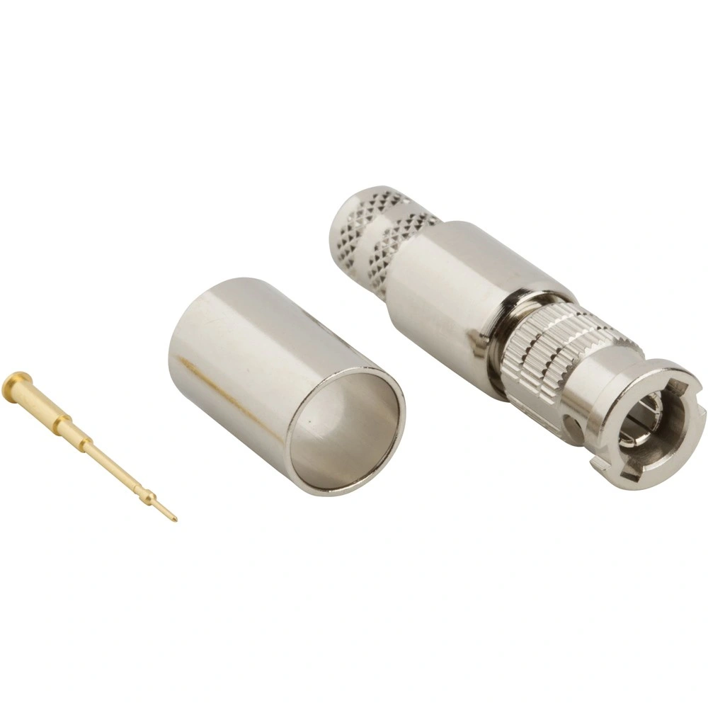 Conector de latón personalizado macho recto chapado en oro de cobre contacto de soldadura Conector macho de crimpado para piezas de comunicación electrónica
