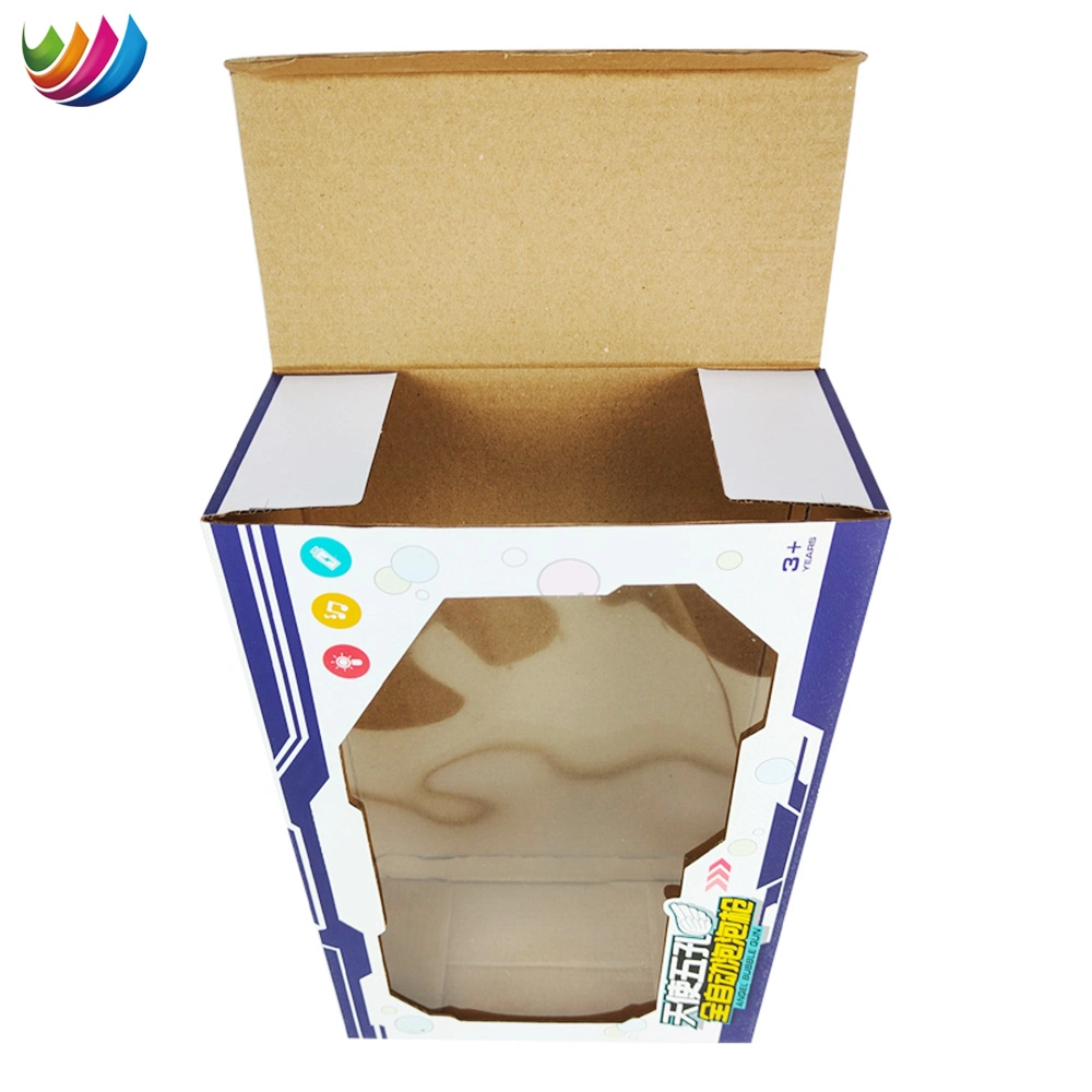 Farbdruck Kinder Puppen Papier Box Geschenkbox Verpackung mit PVC-Fenster