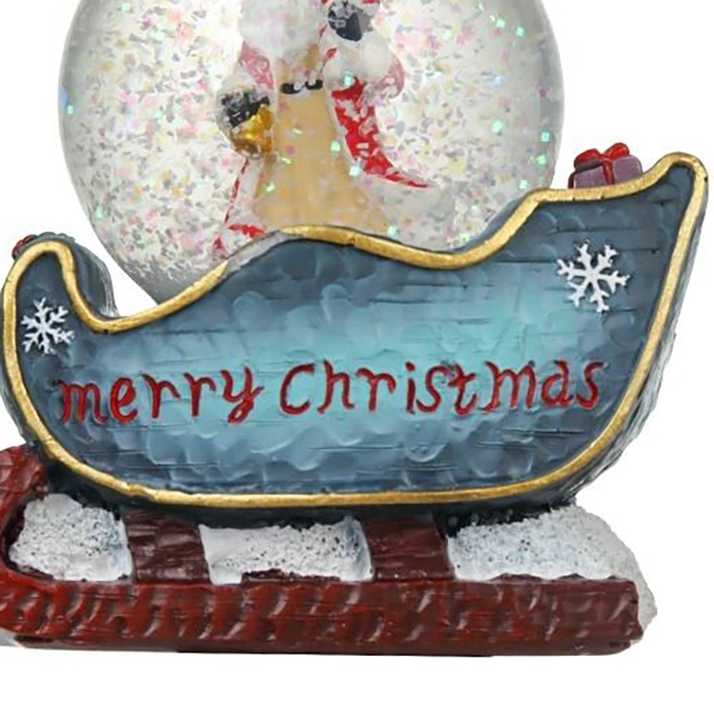 Novo Design Custom Snow Globe resina Crafts Natal Snow Globe Decoração