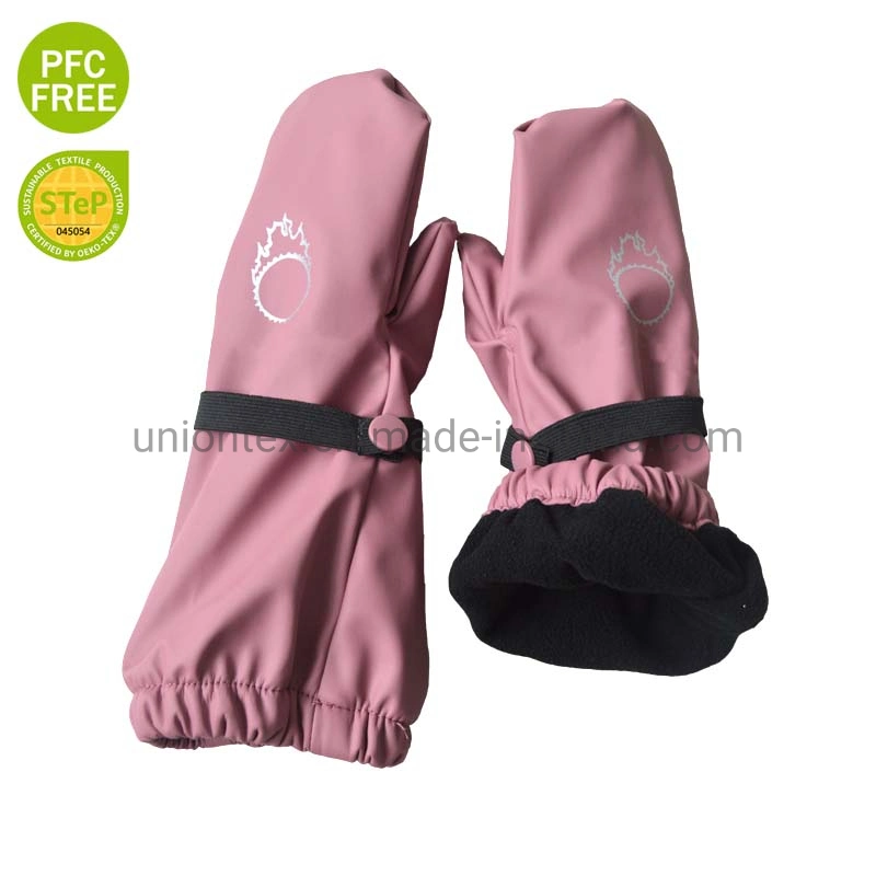 Waterproof PU Rain Mittens Pfc Free