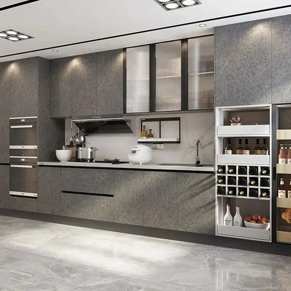 XY entrega rápida American Custom Modular Modern Design Home Kitchen Armário de cozinha para móveis