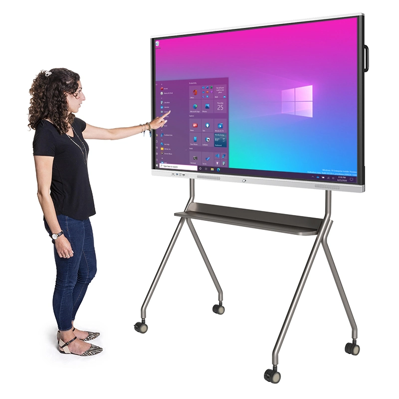 Tragbares 55 65 75 85 98-Zoll-LCD mit 4K Hud Interaktive Android Windows Touchscreen-Anzeige alles in einem PC Smart Whiteboard Big LCD-Display für Schule Büro Preis