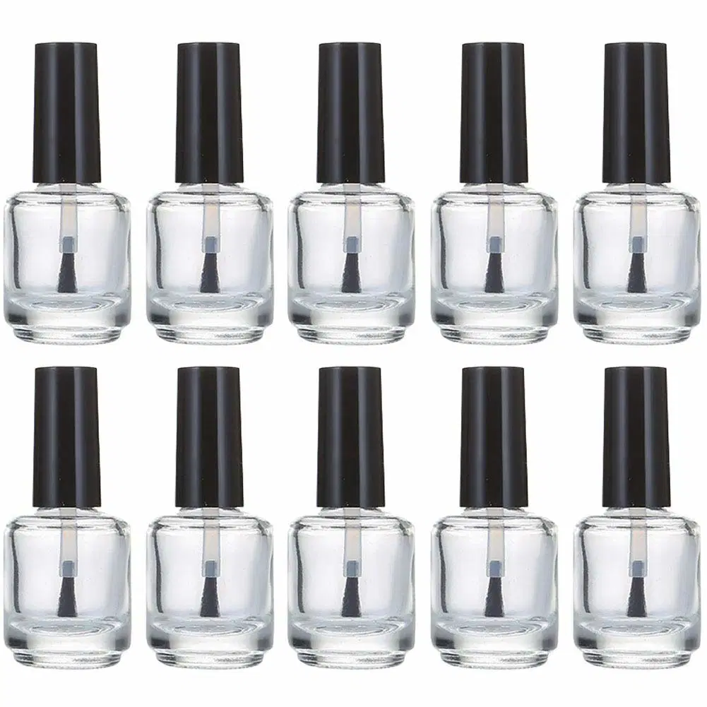 Mayorista/Proveedor Custom Empty 5ml 10ml 12ml 15ml Gel Nail de vidrio Frascos de pulido con cepillo