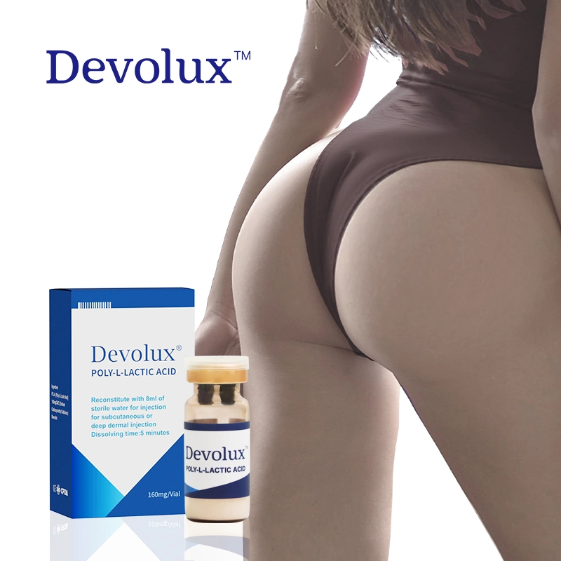 L'acide lactique Devolux Poly Skin Care Plla poly-L-lactique pour les fesses de levage de la poudre