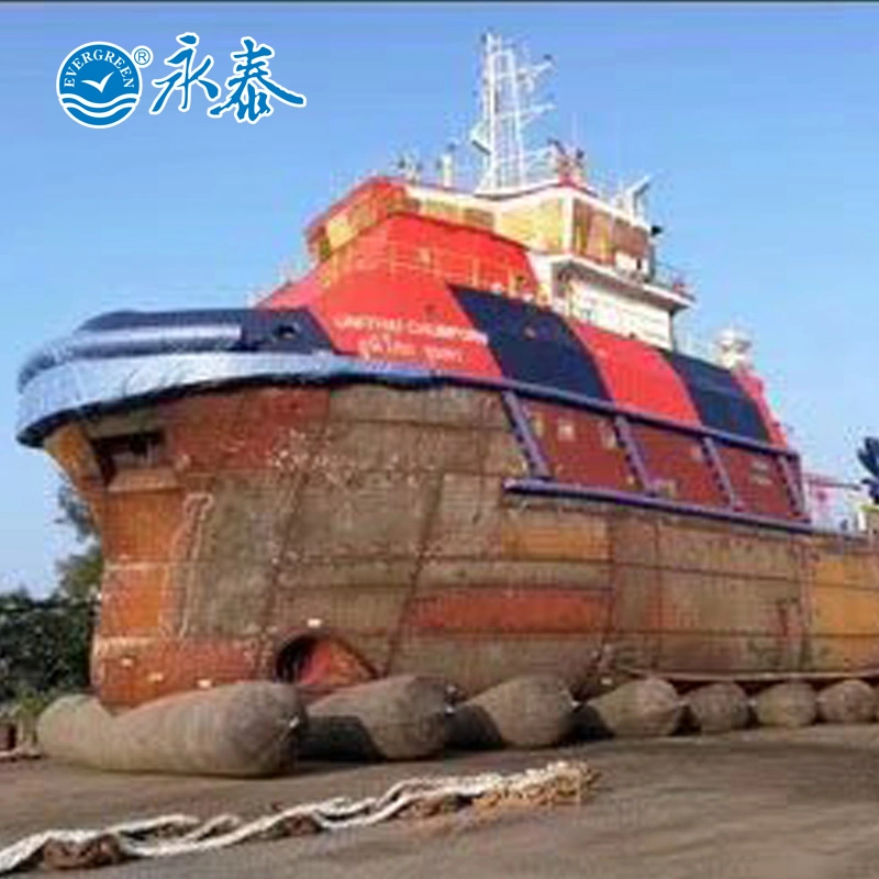 Marine Airbag Used as Floating Dock