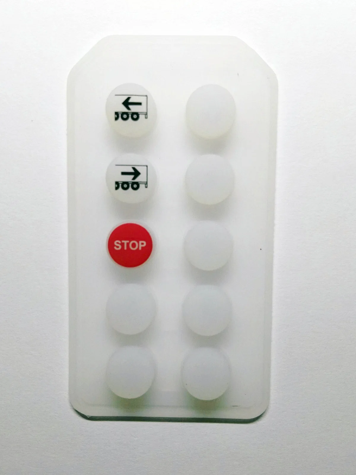 Custom Silicone Rubber Remote Control Keypad Keyboard with Graphic Printing Overlay