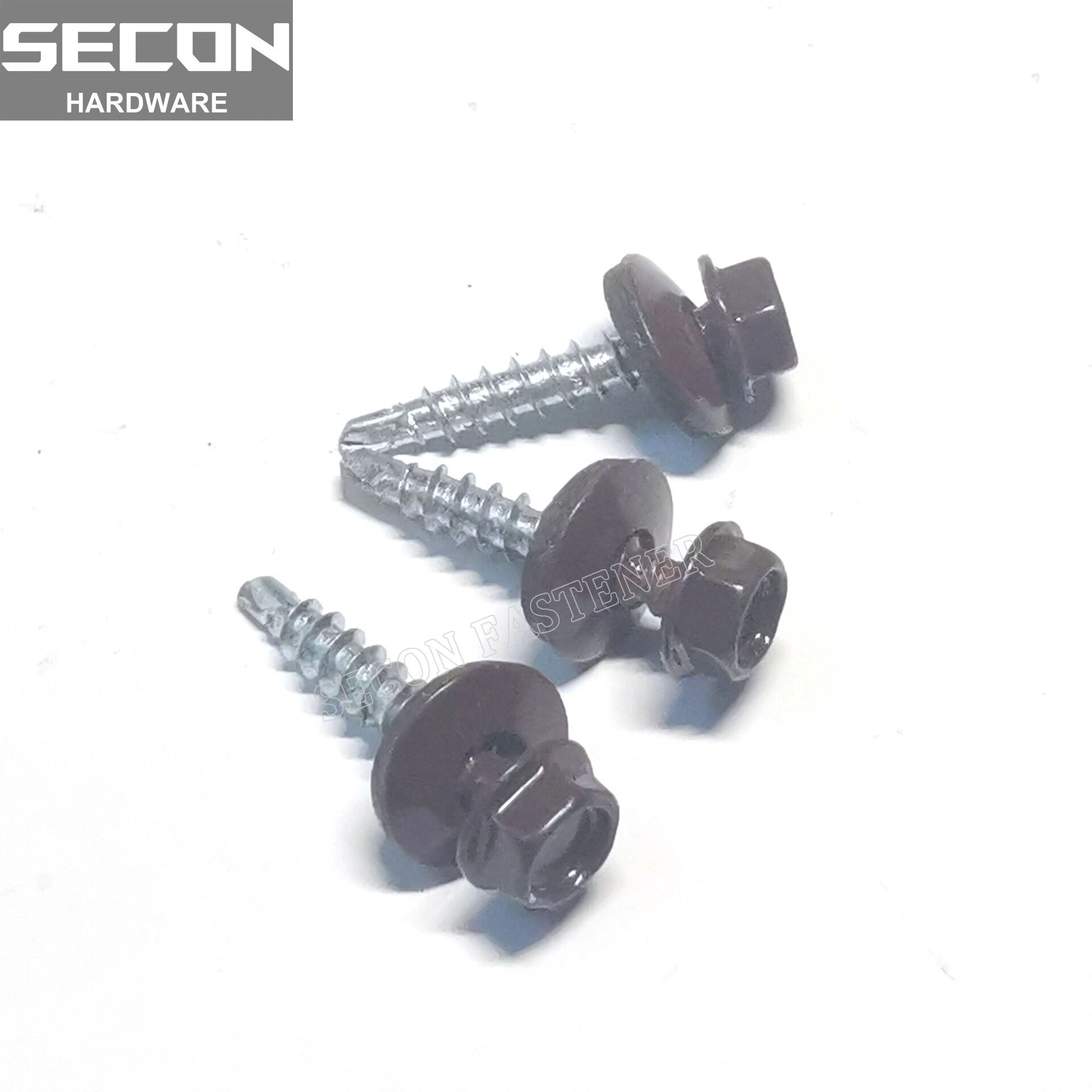 Made in China DIN 7504 Roofing Screw Uni 8117 DIN7504K Roofing Screw with Washer Pained Carbon Steel Bi-Metal Screw Self Drilling Screw