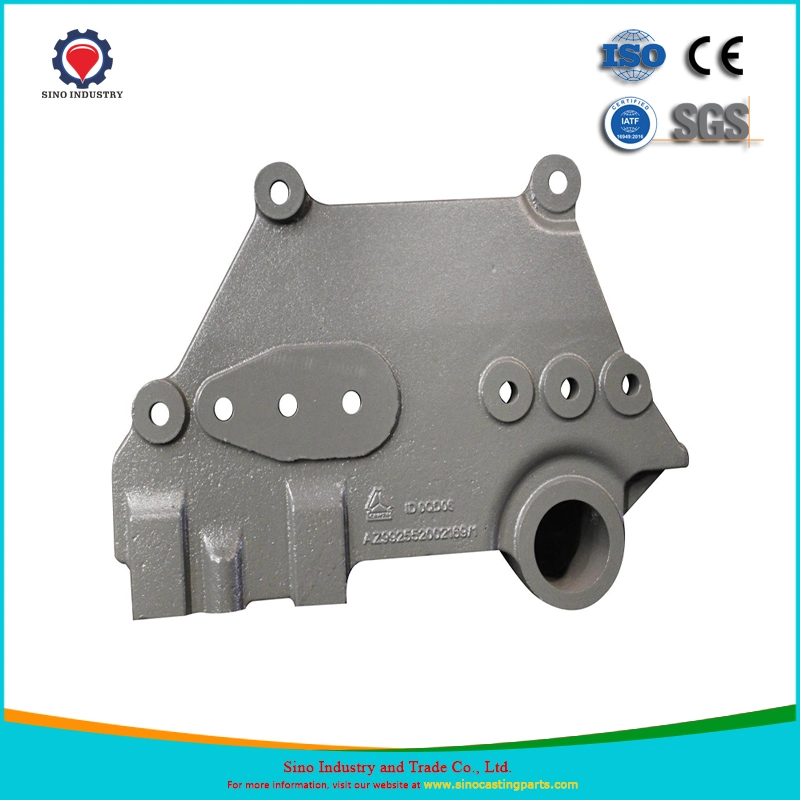 China Professionelle OEM-Gießerei-Fabrik Custom Sand Casting CNC-Bearbeitung Auto / Auto / Lkw / Gabelstapler / Zug / Maschinerie Teile Blattfeder Halterung Metall / Stahl / Eisen Guss