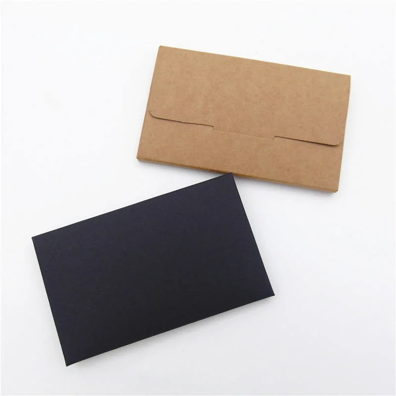 Envelope de papel com logótipo personalizado cartão de oferta VIP Credit Gift Cards Caixas de embalagem