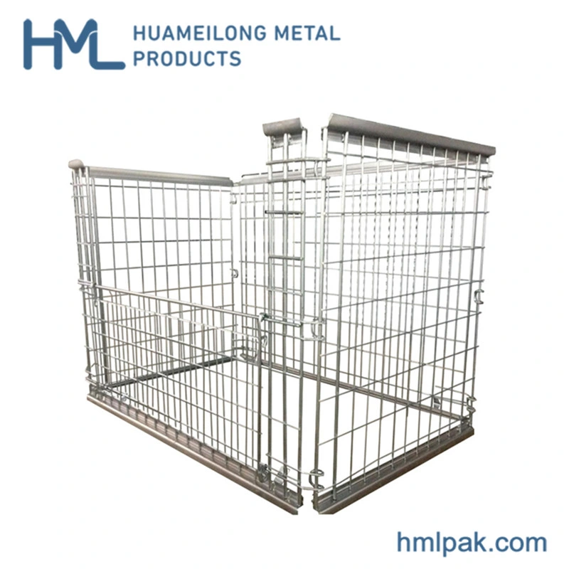 Welded Logistic Stacking Durable Metallic Pallet Container Lattice Boxes Supplier