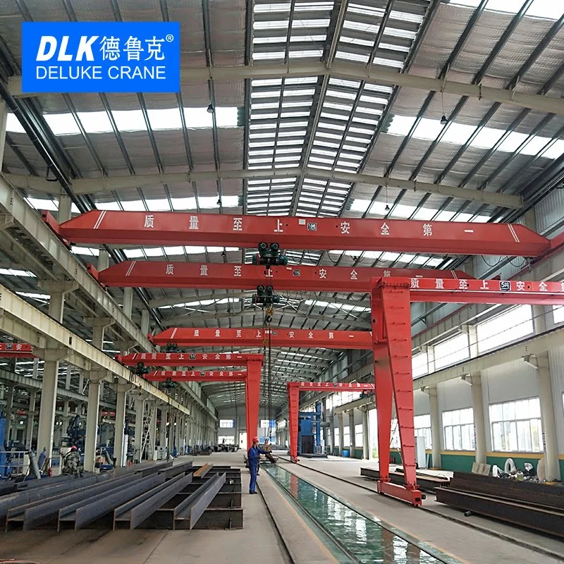 High Quality Bmh Model Single Girder Semi Gantry Crane with Electric 16 Ton Light Weight