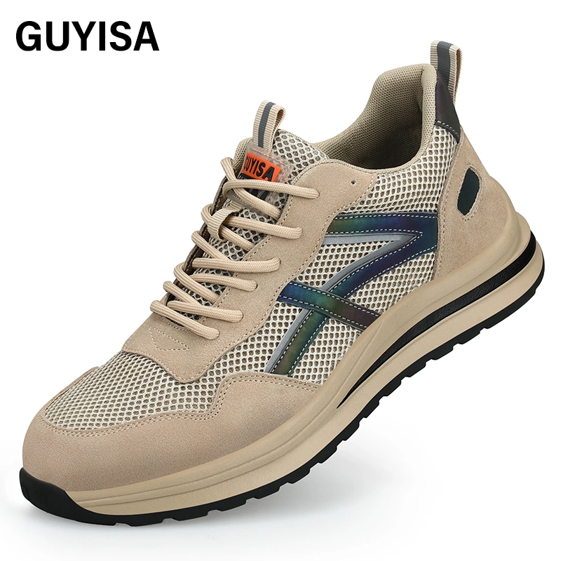 Guyisa Outdoor Safety Shoes Lightweight Steel Toe Safety Shoes Work