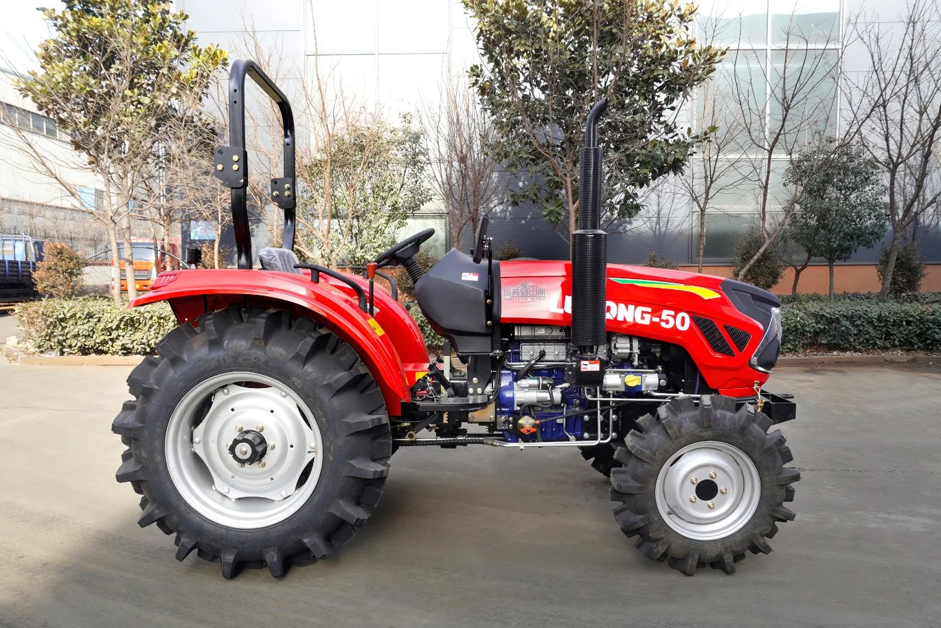 50HP Stable Farm Small Garden Tractor with Front End Loader and Backhoe