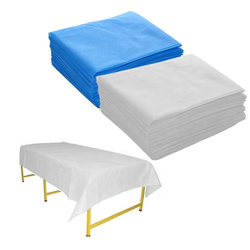 Capot lit plissé jetables médicale équipé lit de table de massage Tôle de couvercle