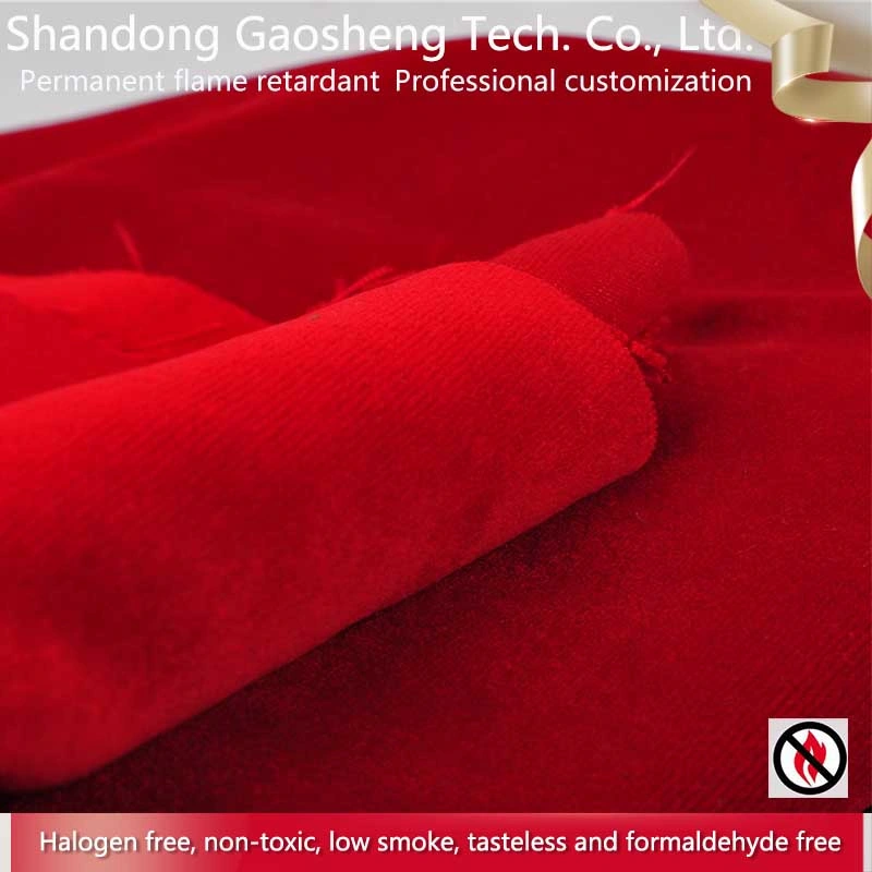 100% Inherently Flame Retardant Polyester Cut Pile Woven Heavy Velvet for Stage Curtain