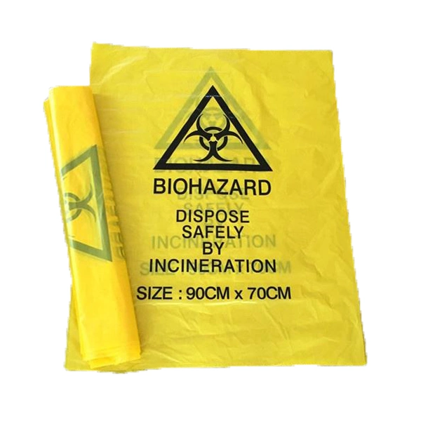 Siny Custom Size Plastic Disposable Medical Waste Bags Biohazard Bag Garbage Bags