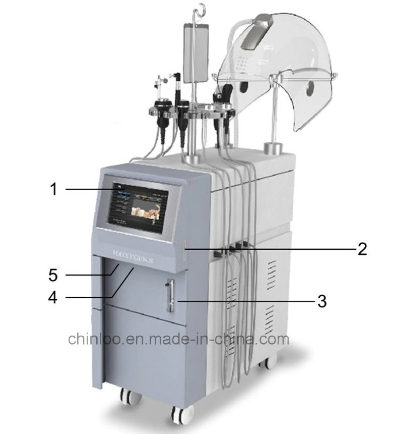 2017 G882D'un rajeunissement de la peau d'injection d'oxygène de la machine pour l'enlèvement des rides (CE) d'approbation