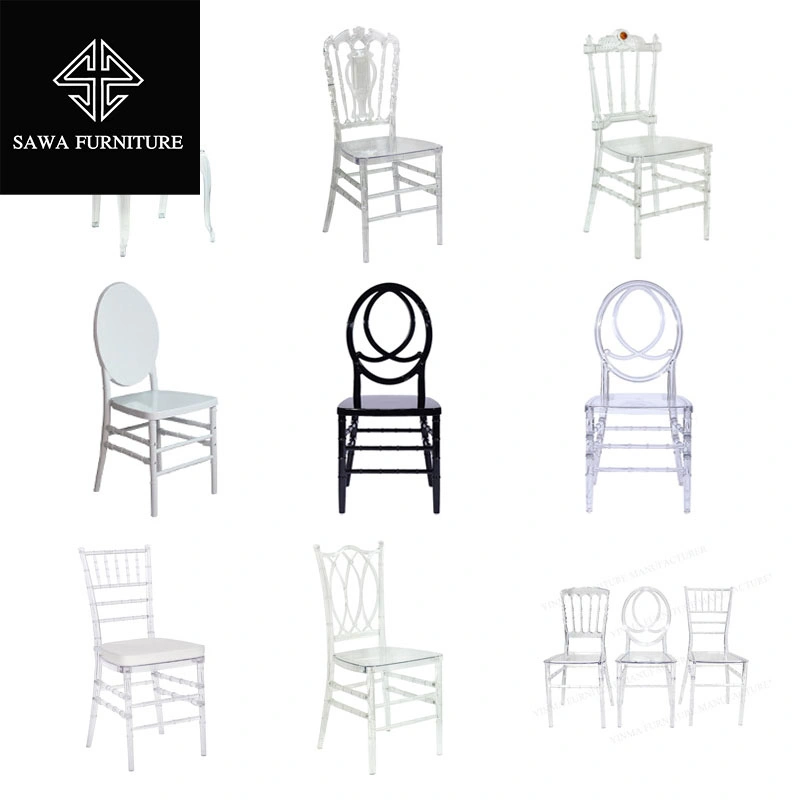 Crystal Bamboo Chairs Plastic PC Transparent Acrylic Wedding Hall Theme Banquet Hall Wedding Outdoor Dining Chairs