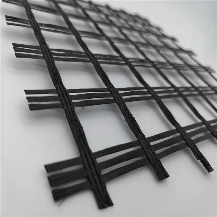 Other Earthwork Products Biaxial Glass Fiber Fiberglass 30kn/M Geogrid for Road Bed Railway Industrial