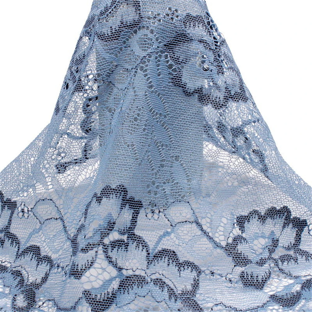 Customize Transparent Embroidery Mesh Fabric Lace