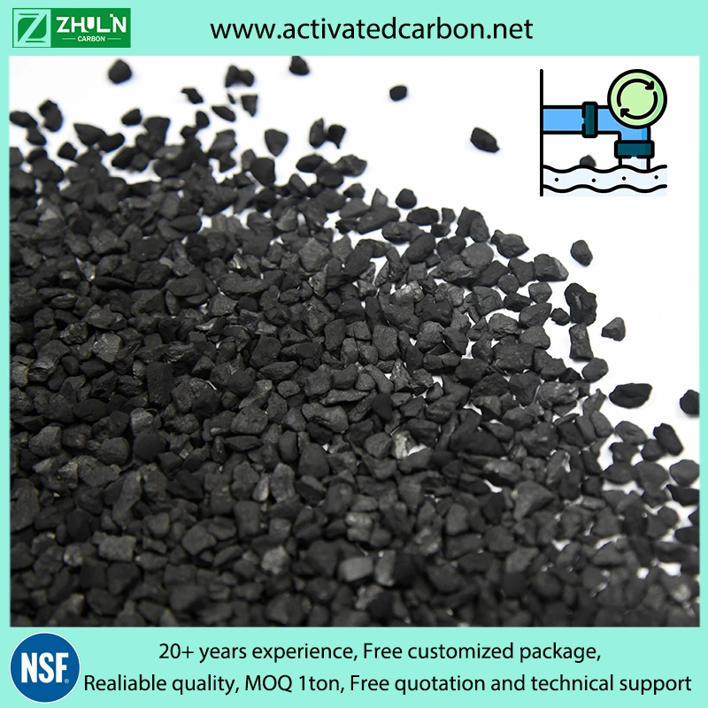 Extracción de sulfato de carbón activado